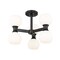 Z-Lite Artemis Semi Flush Mount, 6-Light, 18 In.W x 13.75 In.H, Matte Black/Matte Opal 494-6SF-MB - alternate 5